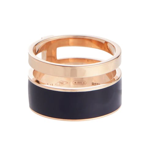 Repossi Rose Gold and Lacquer Ring