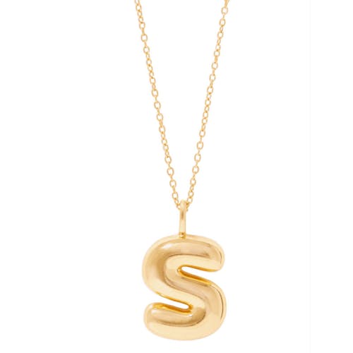 Stone and Strand Bubble Tea Initial Necklace