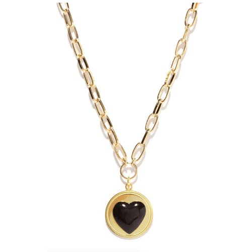 Wilhelmina Garcia Heart Enamel Pendant Necklace