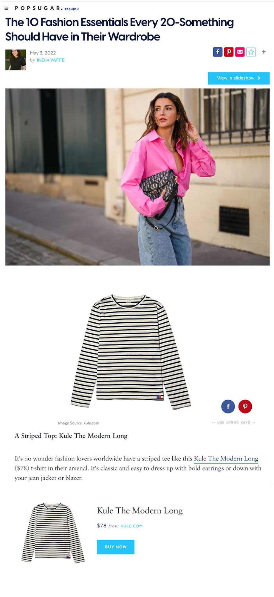popsugar featuring kule clothing for women in their 20s