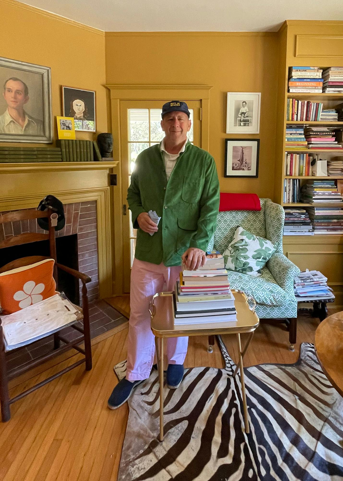 Jim in his home in Montecito