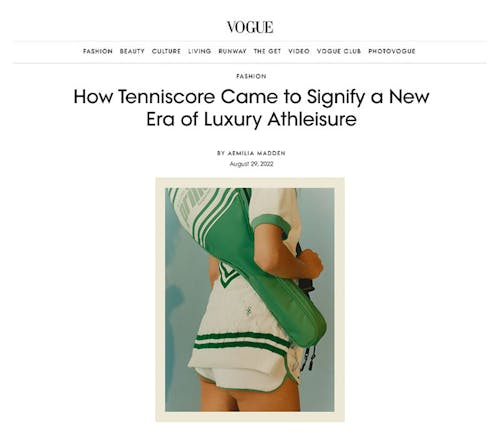 Vogue featuring KULE for tenniscore