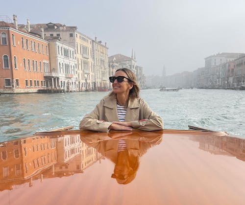 Nikki Kule in KULE Fall 2022 in Venice Italy