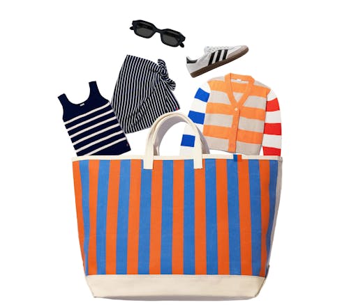KULE summer packing tote collage