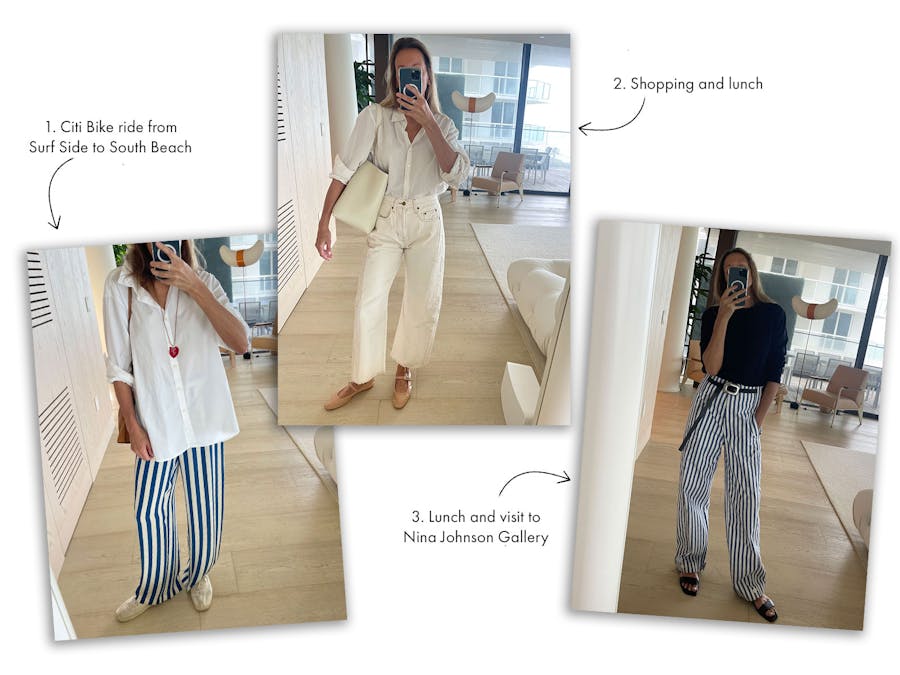 Nikki Kule outfits for day in Miami